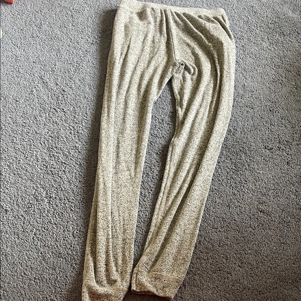 Justice Gray Sweatpants with Drawstring Waist and Ribbed Cuffs